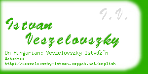 istvan veszelovszky business card